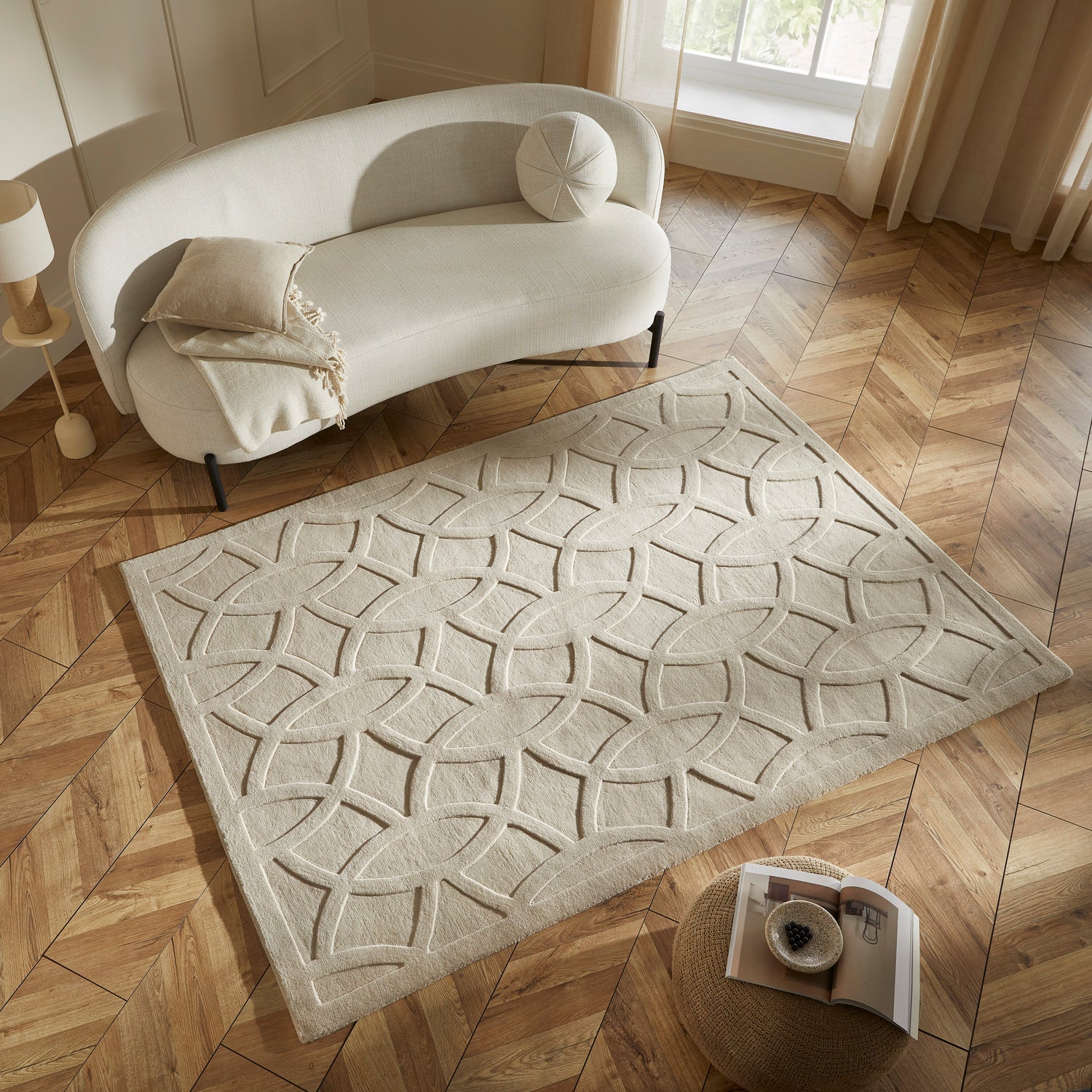 Priory PRI101 Taupe Rug - Love-Rugs