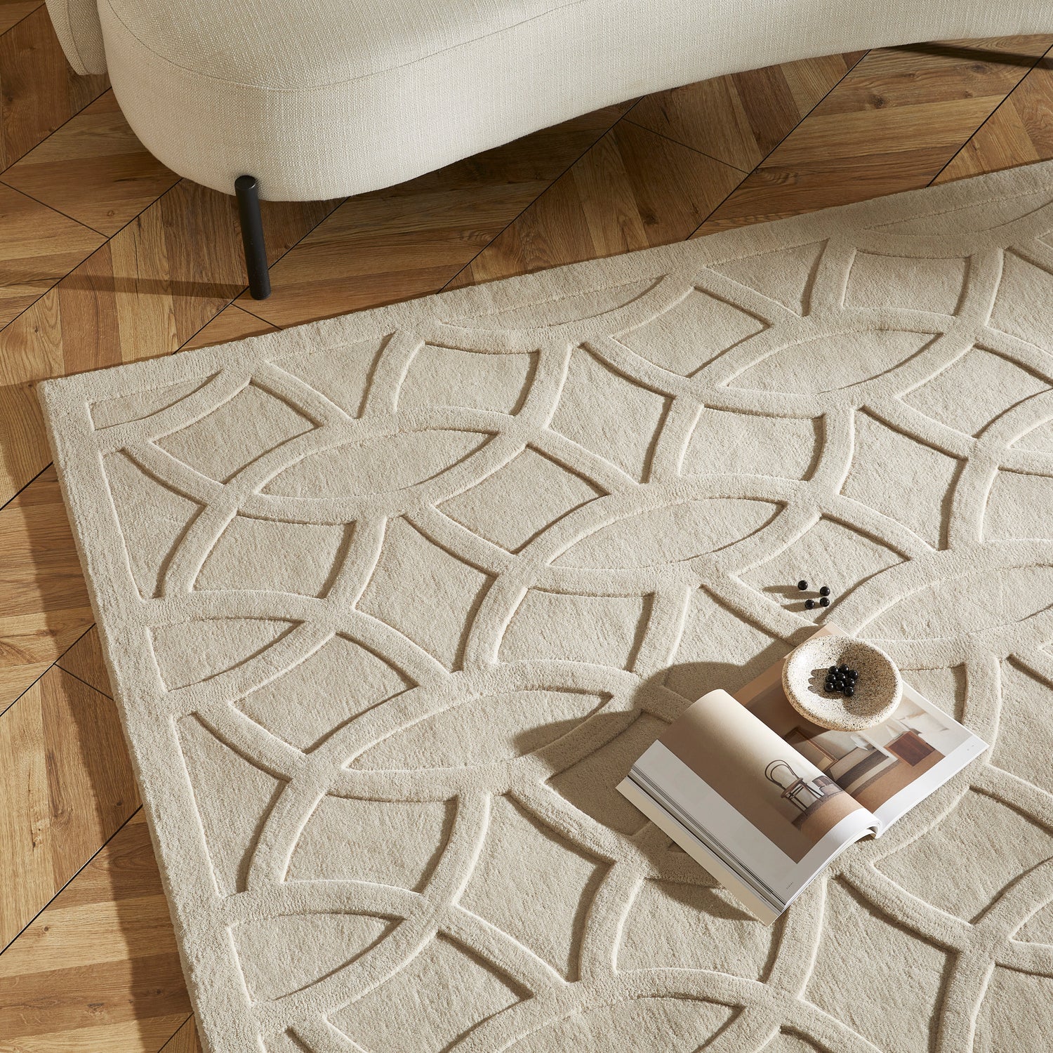 Priory PRI101 Taupe Rug - Love-Rugs
