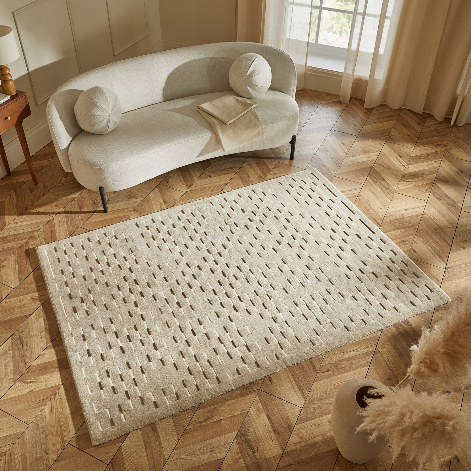 Priory PRI102 Beige Rug - Love-Rugs