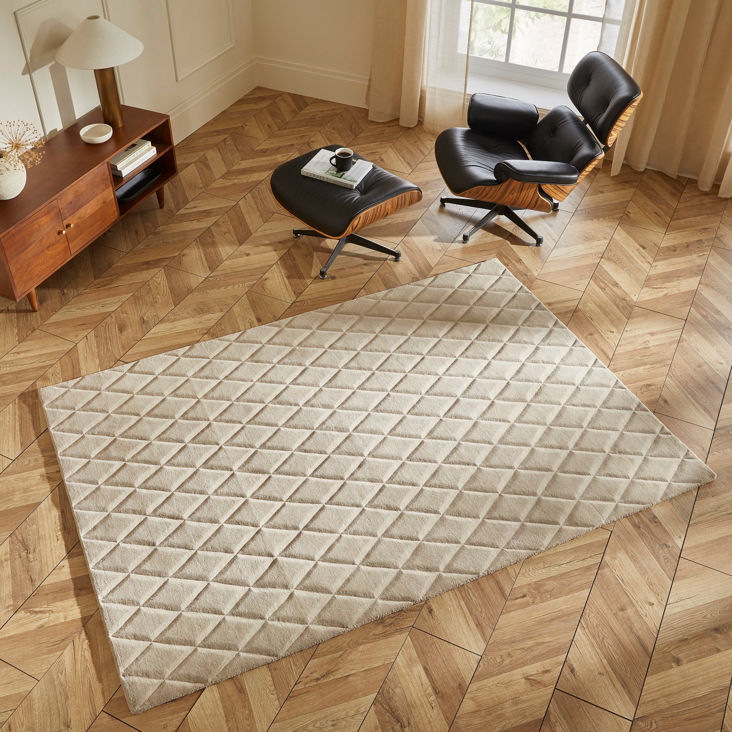 Priory PRI103 Taupe Rug - Love-Rugs