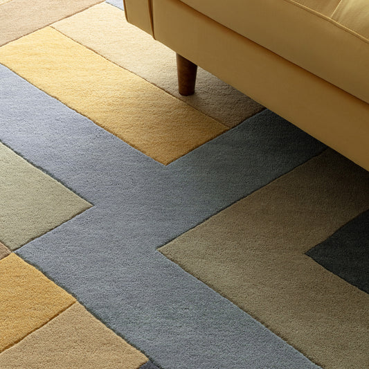 Reef RF02 Big Zig Ochre Grey Rug alternate image