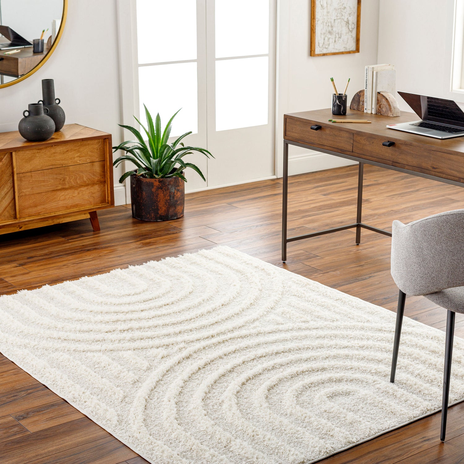 Rodos Modern Shaggy RDO2328 Rug - Love-Rugs