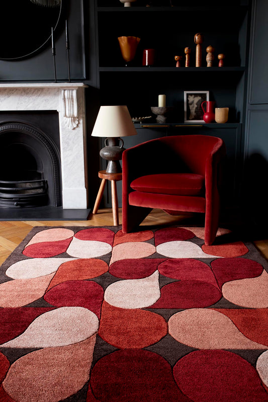 Romy 14 Jive Red Rug - Love-Rugs alternate image