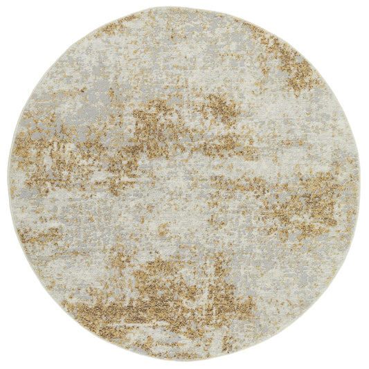 Rossa ROS03 IVBGE Round Rug - Love-Rugs