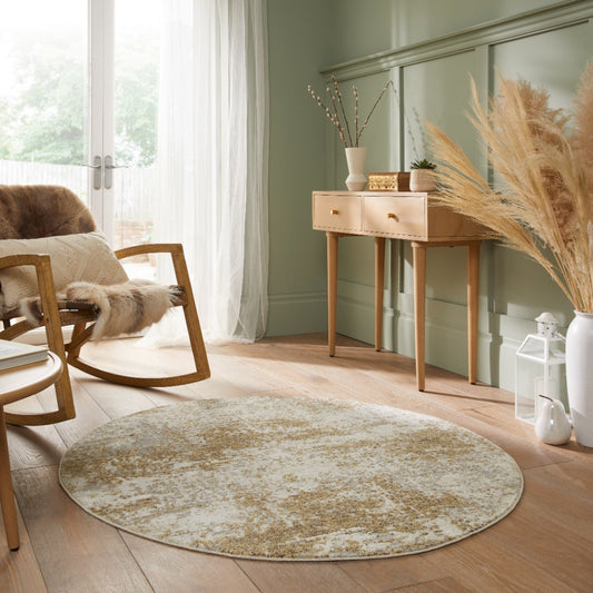 Rossa ROS03 IVBGE Round Rug - Love-Rugs alternate image