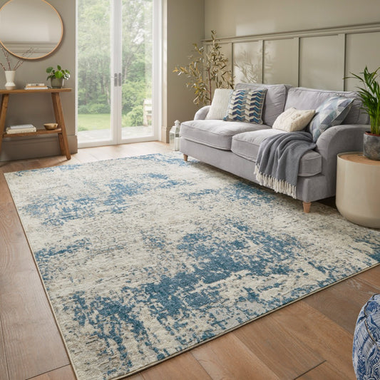 Rossa ROS03 IVBLU Rug - Love-Rugs alternate image