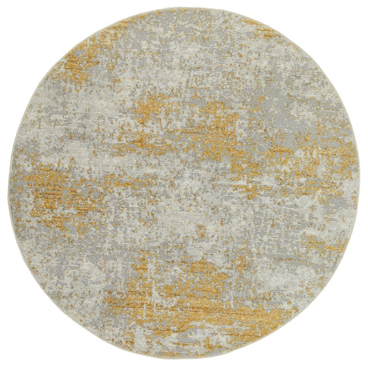 Rossa ROS03 IVGLD Round Rug - Love-Rugs
