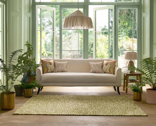 Sanderson Truffle Olive Outdoor 446007 Rug - Love-Rugs alternate image
