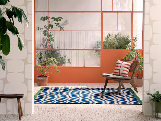 Scion Dhurrie Blue Outdoor 426318 Rug - Love-Rugs alternate image