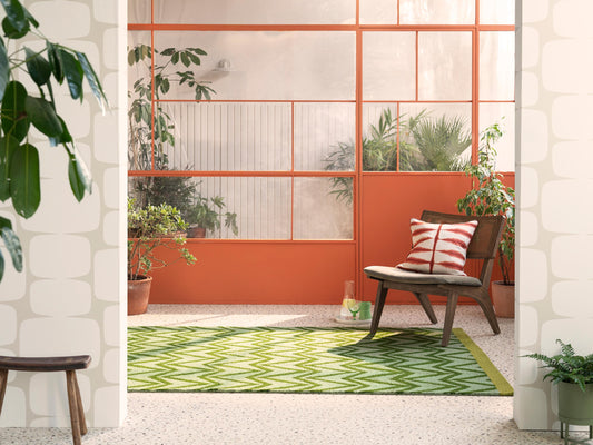 Scion Outdoor SCI Dhurrie Green 426307 Rug - Love-Rugs alternate image