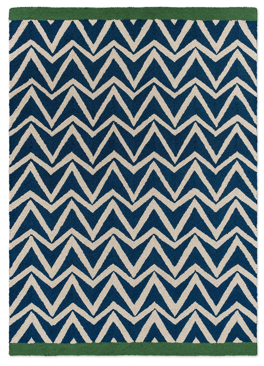 Scion Dhurrie Blue Outdoor 426318 Rug - Love-Rugs