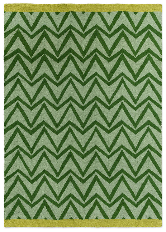 Scion Outdoor SCI Dhurrie Green 426307 Rug - Love-Rugs
