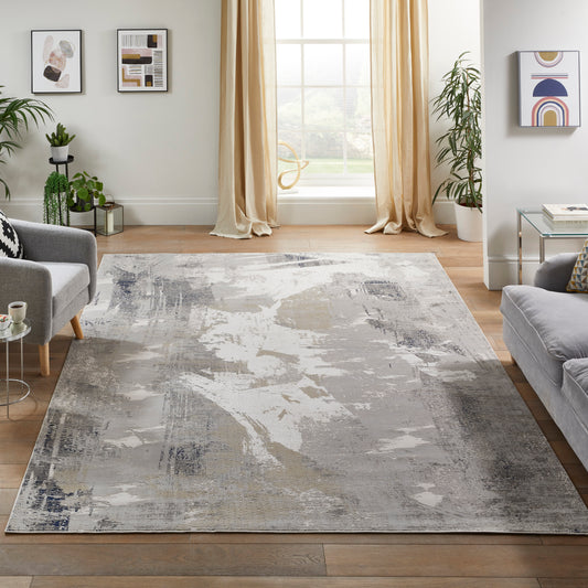 Skyline SK103 Ivory Navy Rug - Love-Rugs alternate image