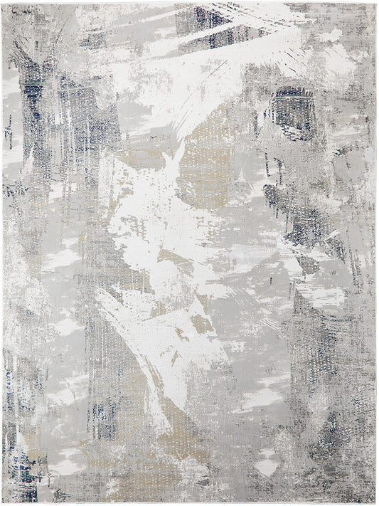 Skyline SK103 Ivory Navy Rug - Love-Rugs