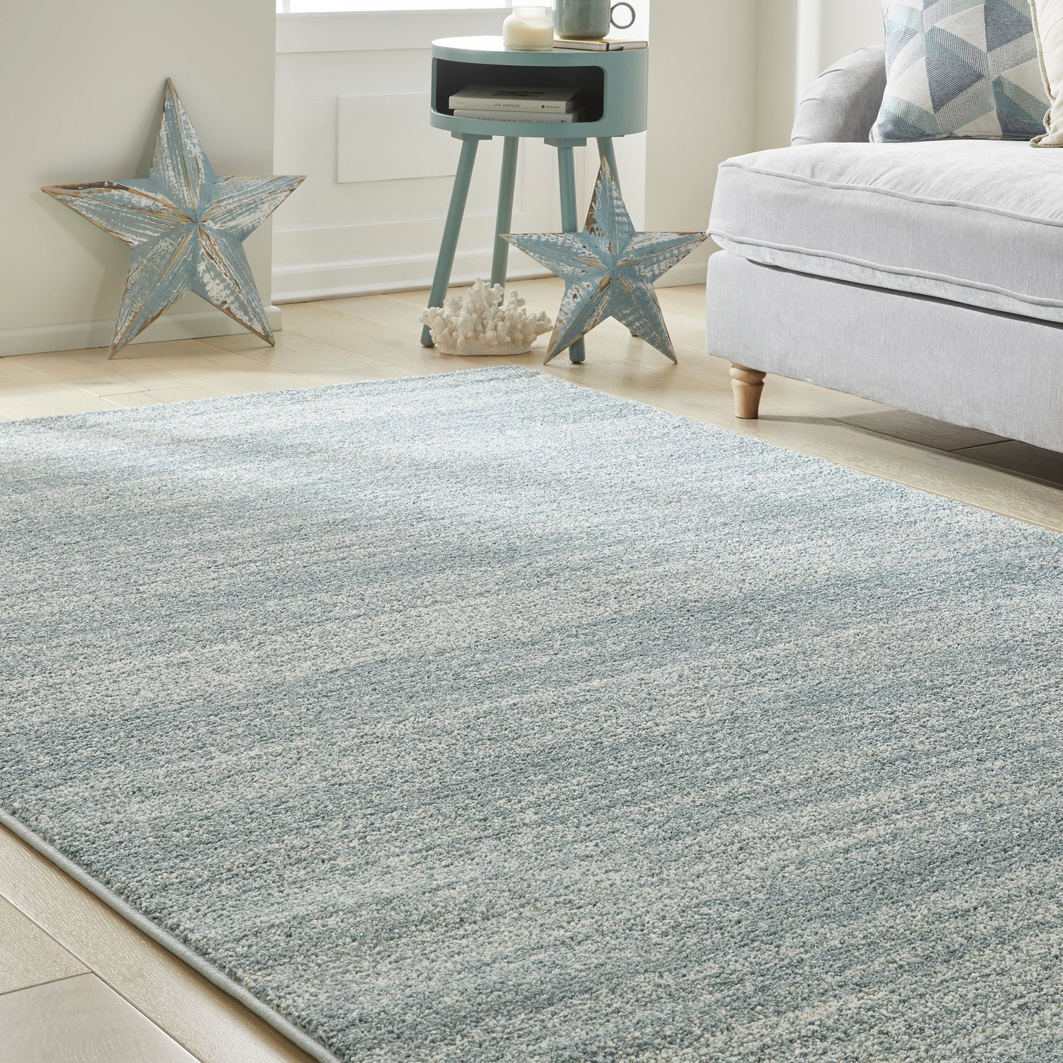 Somerset SOM101 Aqua Rug
