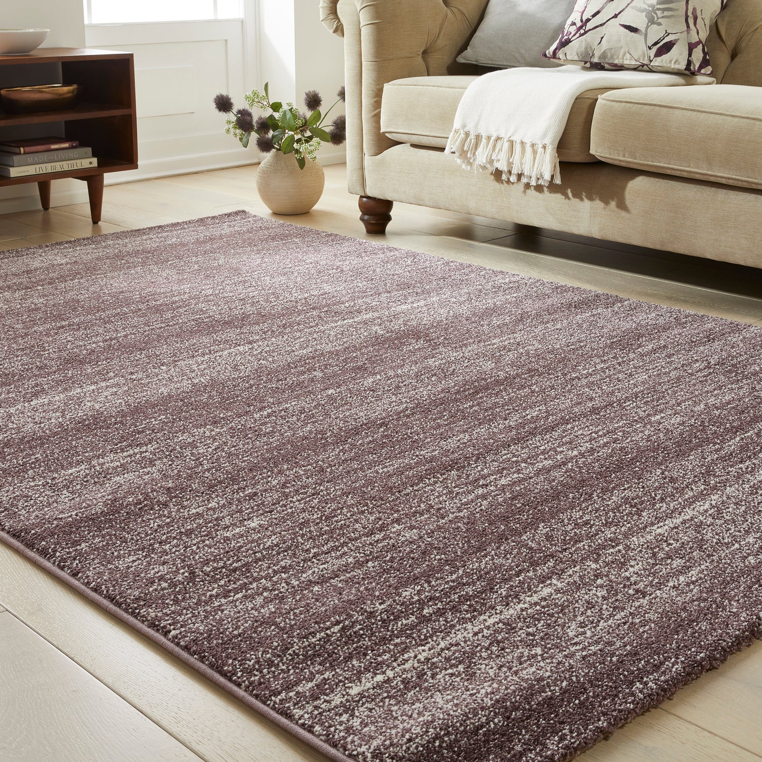 Somerset SOM101 Plum Rug