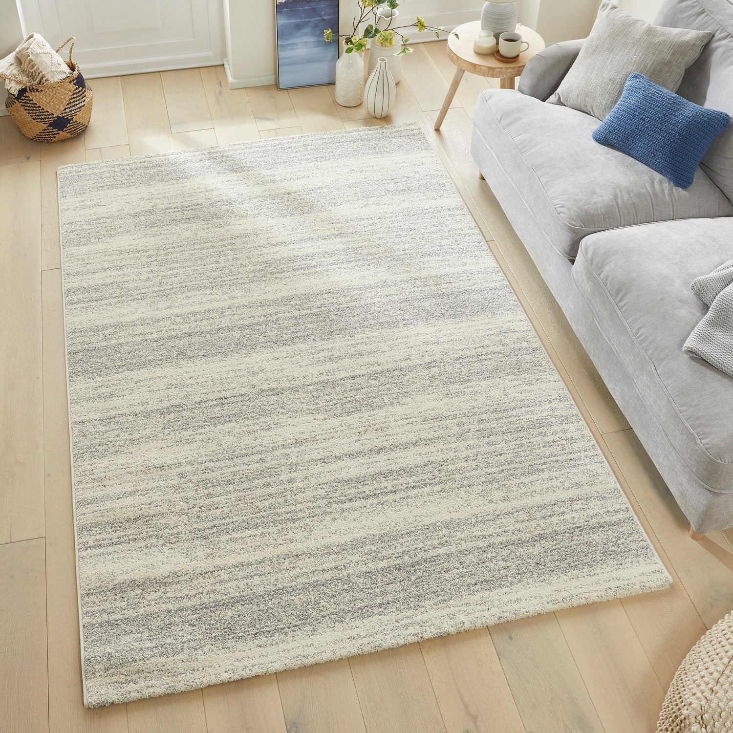 Somerset SOM101 WHTGRY Rug