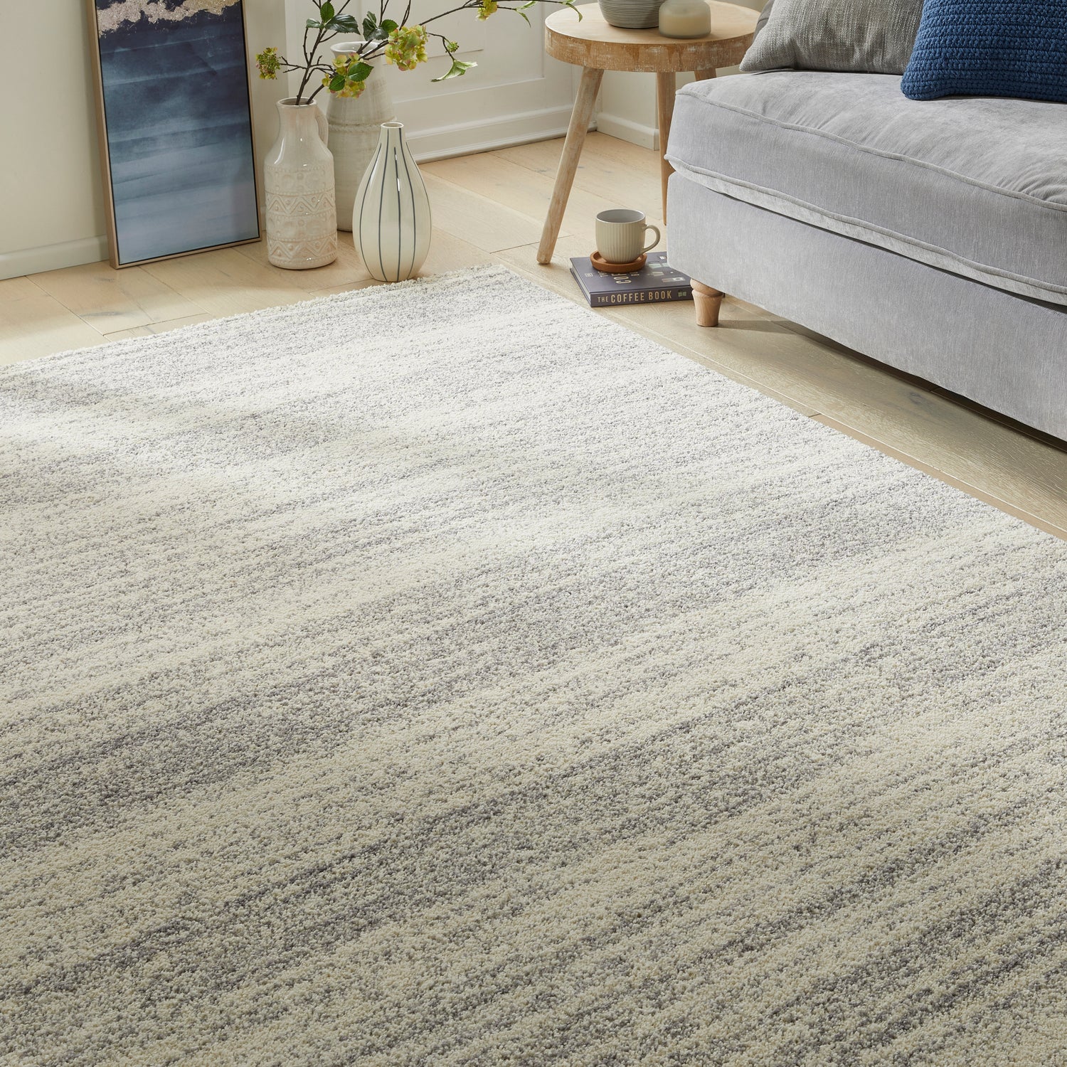 Somerset SOM101 WHTGRY Rug