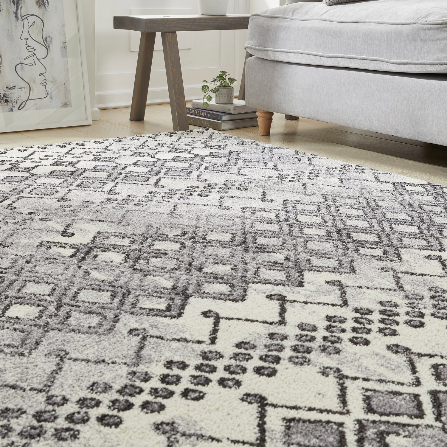 Somerset SOM104 ANTHRA Rug