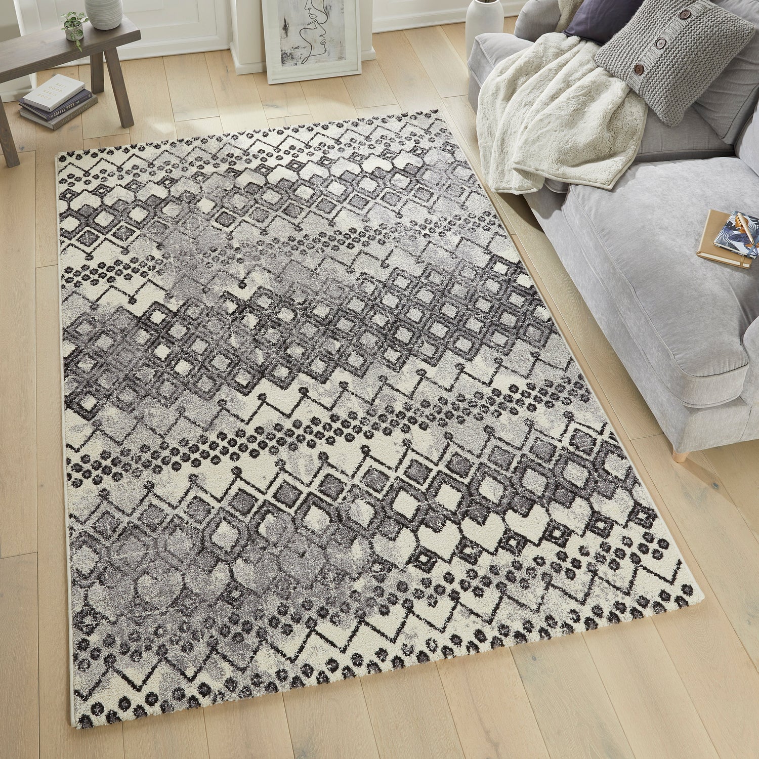Somerset SOM104 ANTHRA Rug