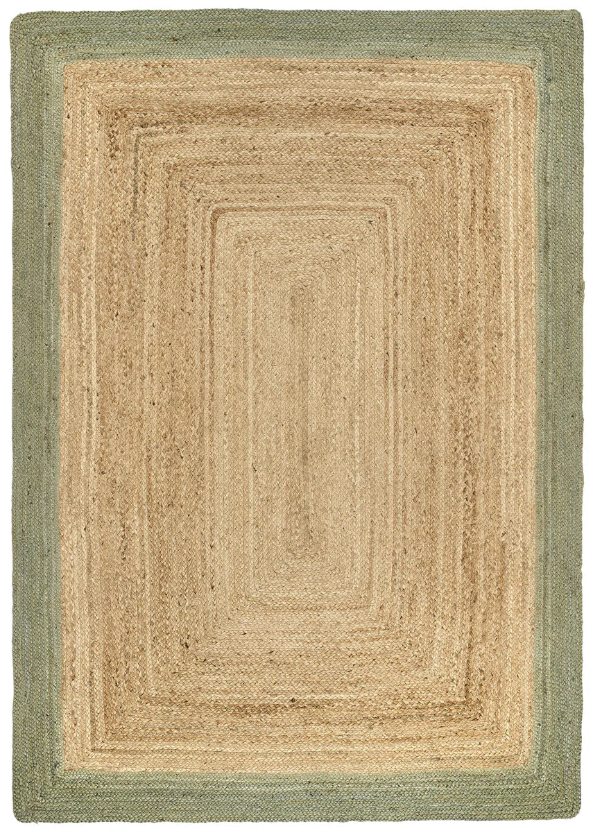 Origins Jute Border Sage Green Rug – Love-Rugs