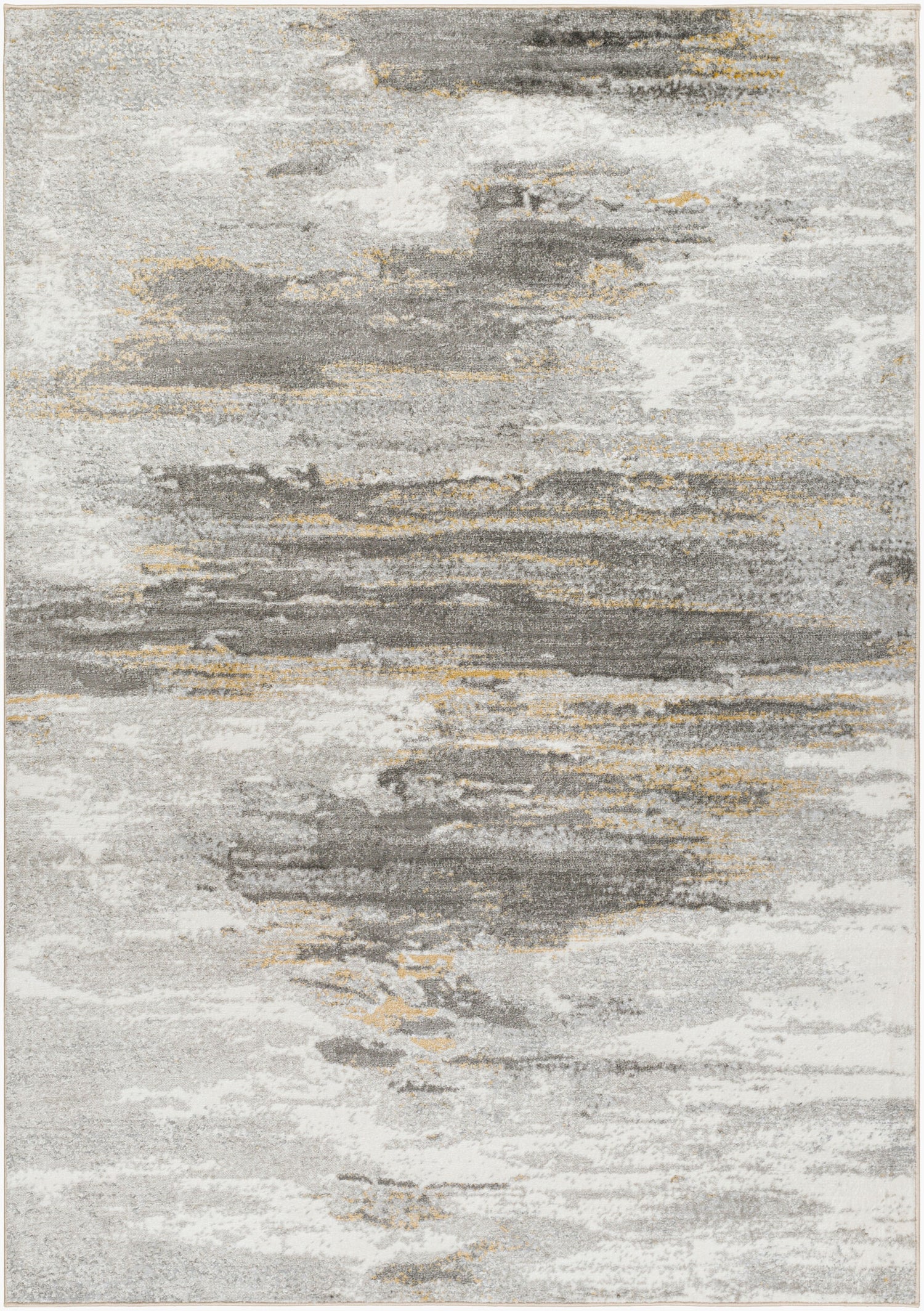 San Francisco Abstract Modern Marble Charcoal/Off-White SFO2311 Rug - Love-Rugs
