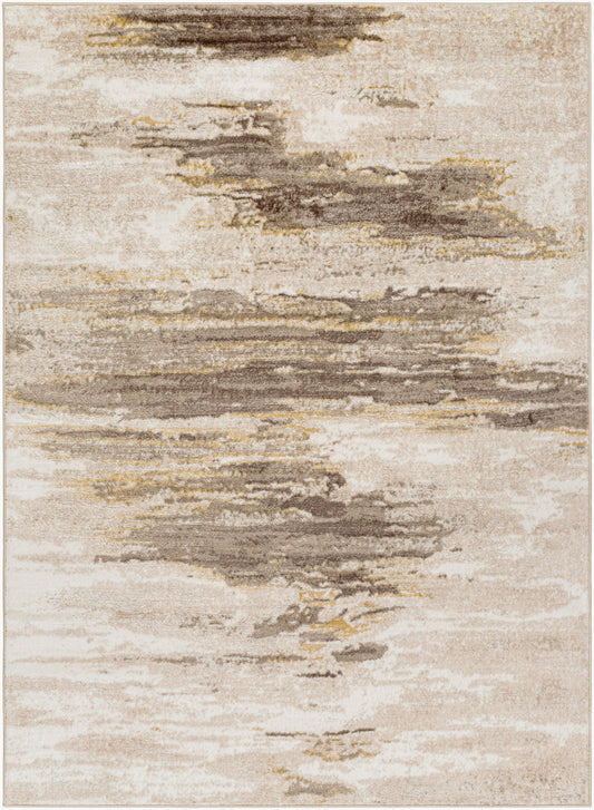 San Francisco Abstract Modern Marble Dark Brown/Off-White SFO2313 Rug - Love-Rugs