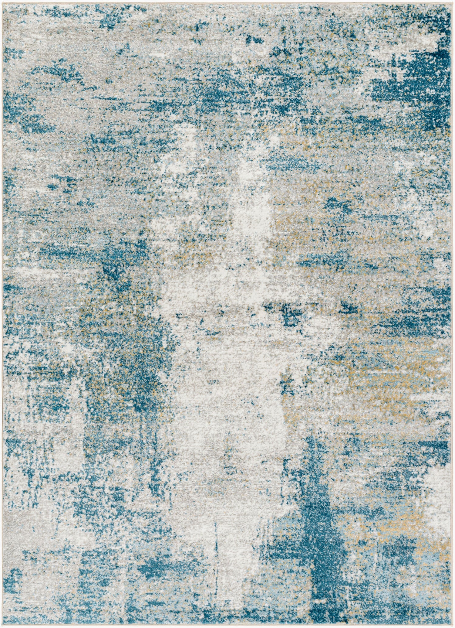 San Francisco Abstract Modern Marble Dark Teal SFO2308 Rug - Love-Rugs
