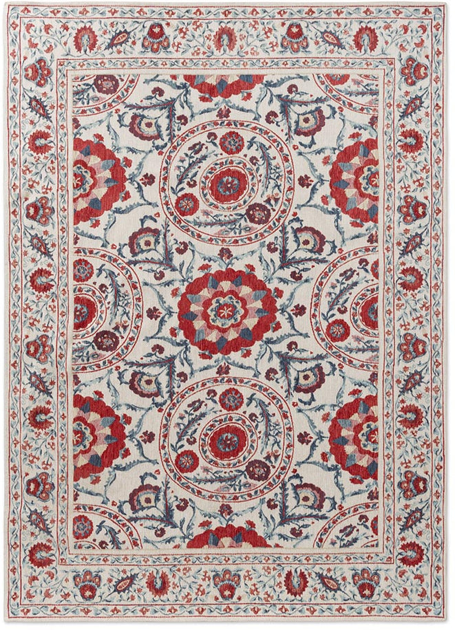 Sanderson Anthos Red/Indigo 148200 Rug - Love-Rugs