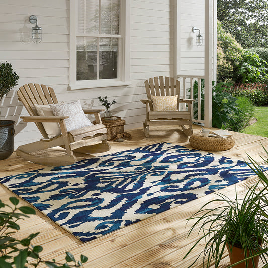 Sanderson Kasuri Indigo outdoor 446208 Rug - Love-Rugs alternate image