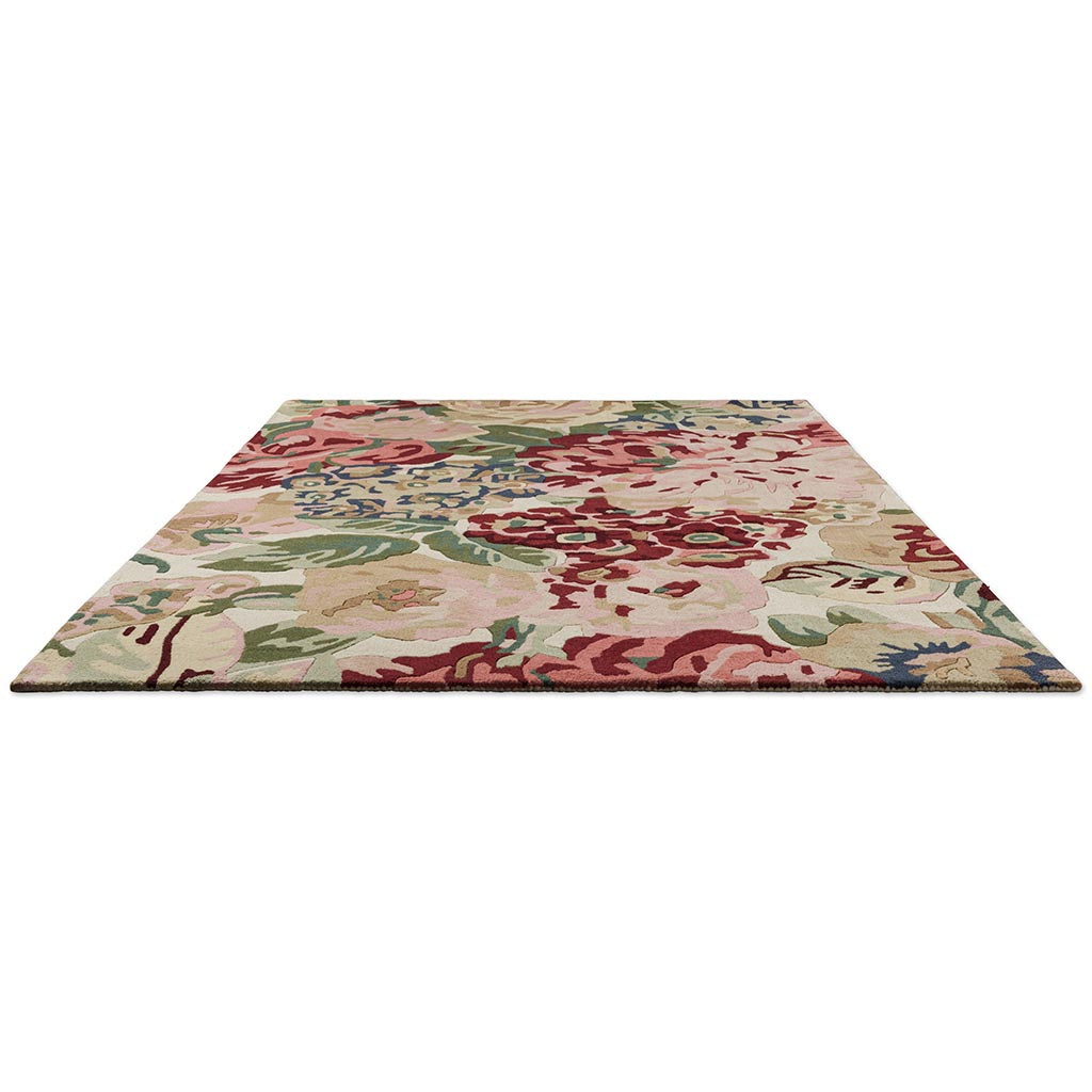 Sanderson Rose & Peony Red 45000 Rug - Love-Rugs