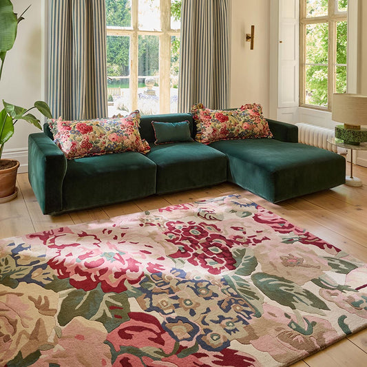 Sanderson Rose & Peony Red 45000 Rug - Love-Rugs alternate image