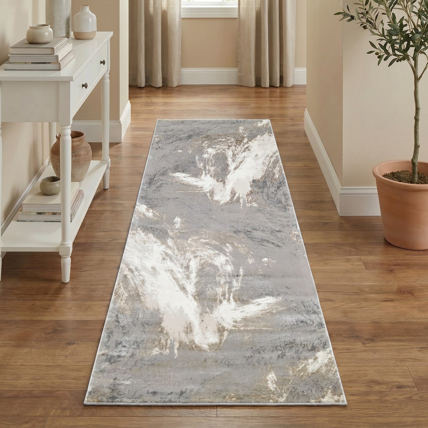 Santa Monica SMC101 GRYBGE Runner Rug - Love-Rugs