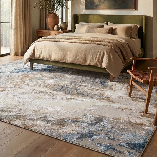 Santa Monica SMC101 GRYBLU Rug - Love-Rugs alternate image