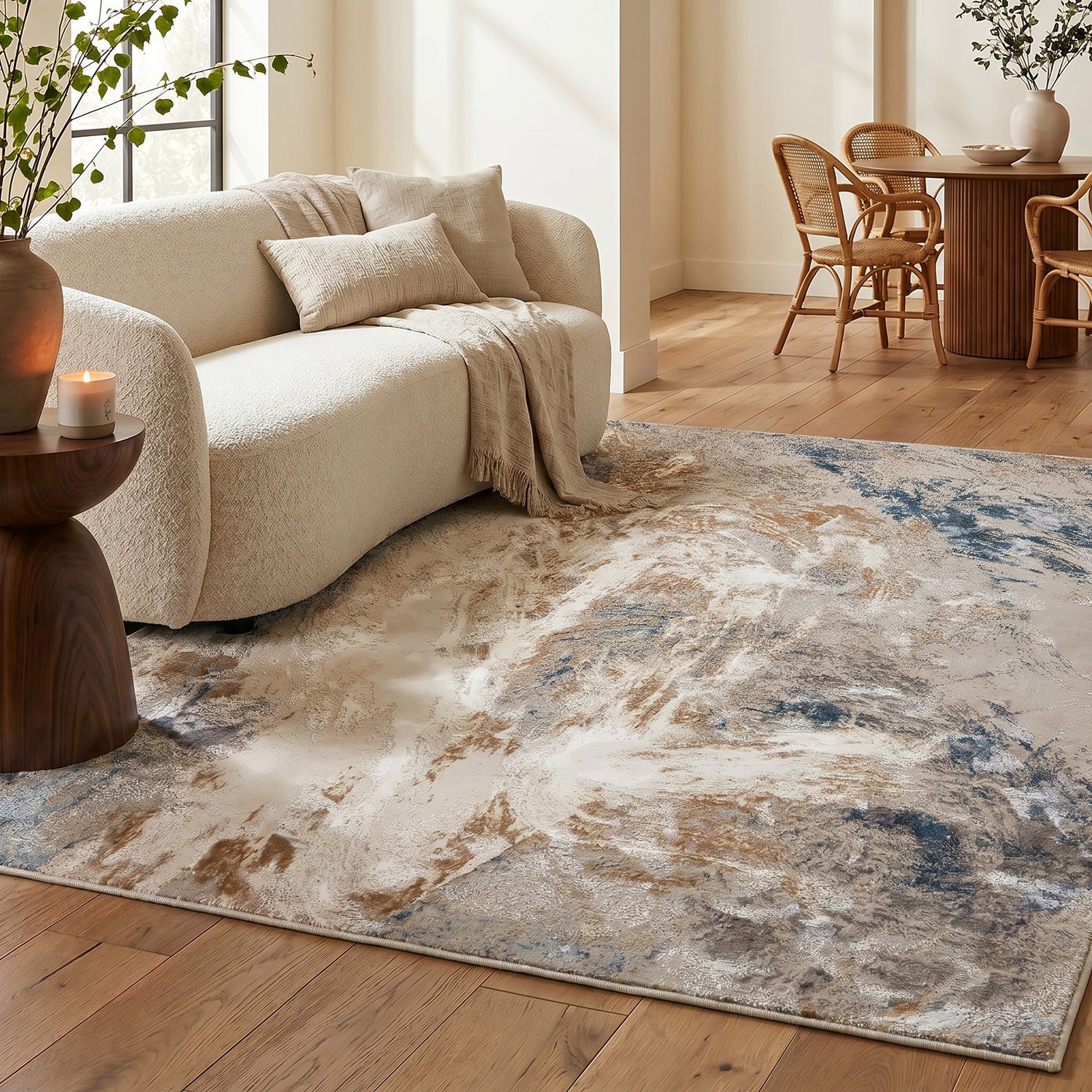 Santa Monica SMC101 GRYBLU Rug - Love-Rugs