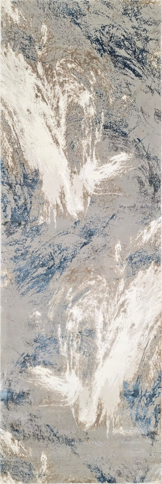 Santa Monica SMC101 GRYBLU Runner Rug - Love-Rugs