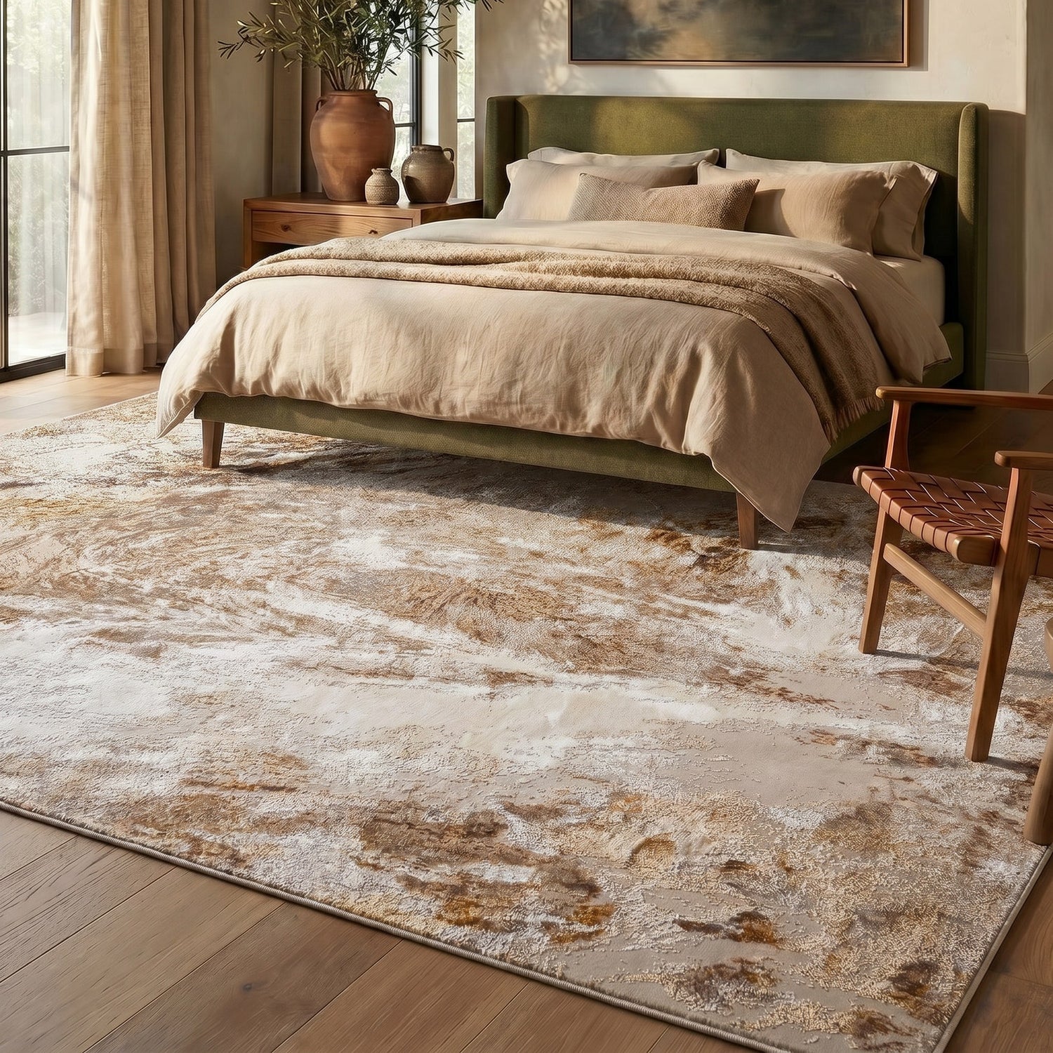 Santa Monica SMC101 GRYGLD Rug - Love-Rugs
