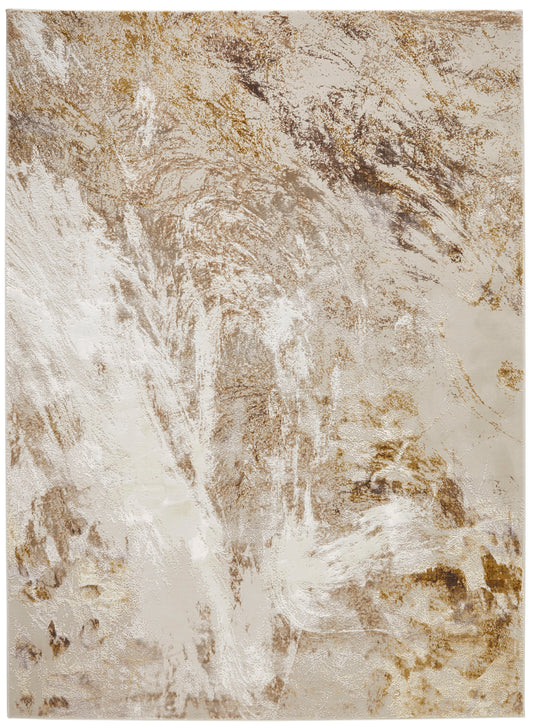 Santa Monica SMC101 GRYGLD Rug - Love-Rugs