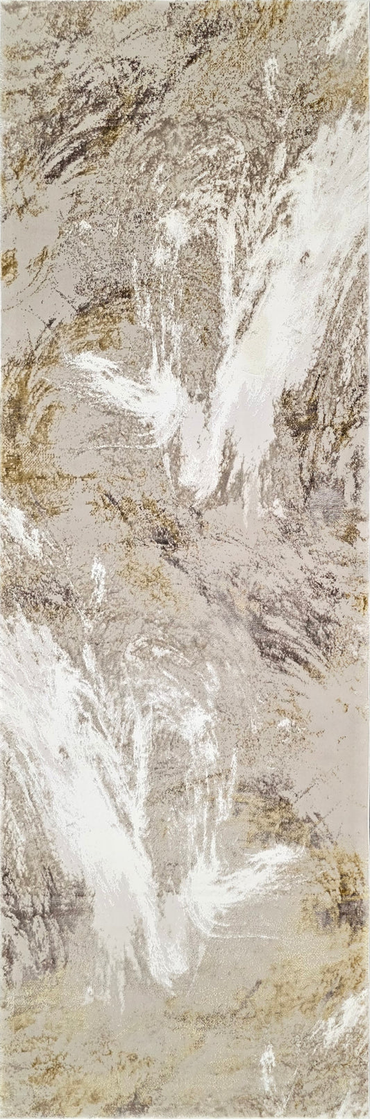 Santa Monica SMC101 GRYGLD Runner Rug - Love-Rugs