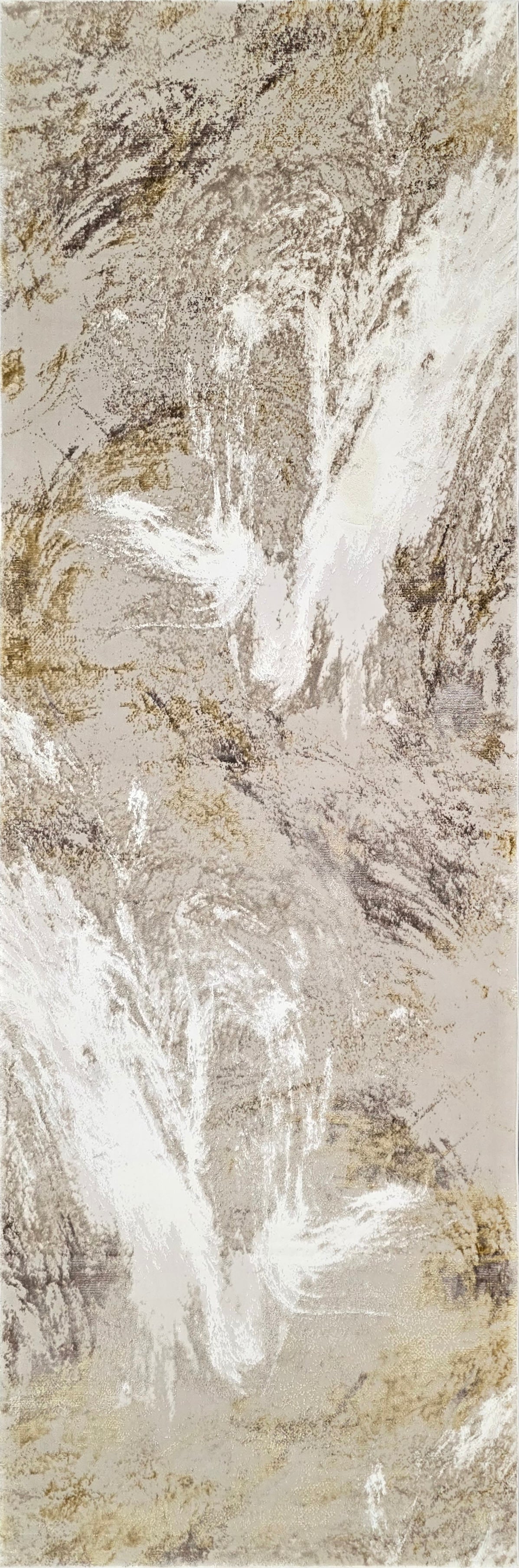 Santa Monica SMC101 GRYGLD Runner Rug - Love-Rugs