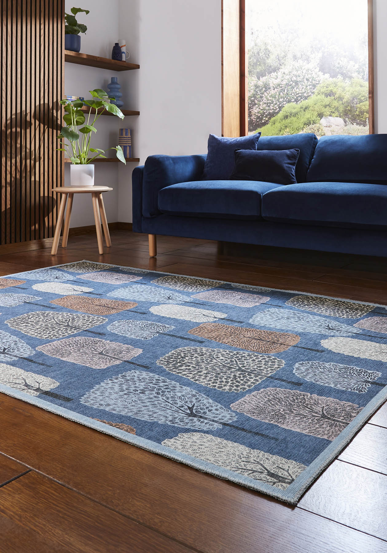 Scion Cedar Midnight Washable Rug - Love-Rugs