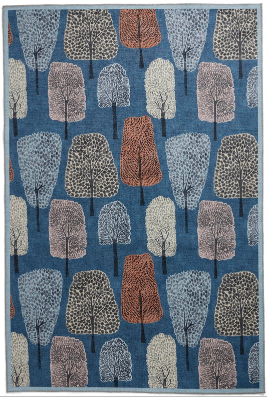 Scion Cedar Midnight Washable Rug - Love-Rugs