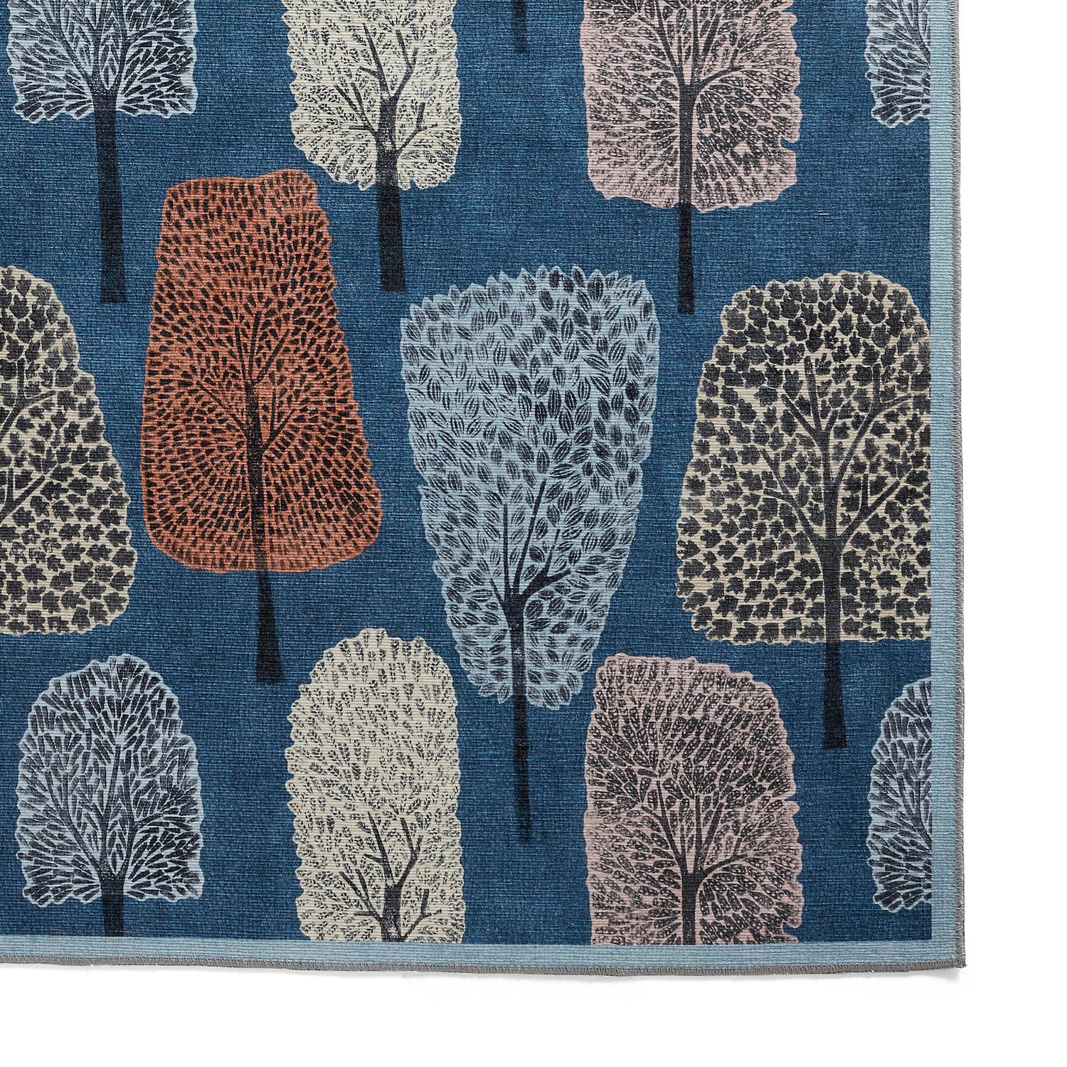 Scion Cedar Midnight Washable Runner Rug - Love-Rugs