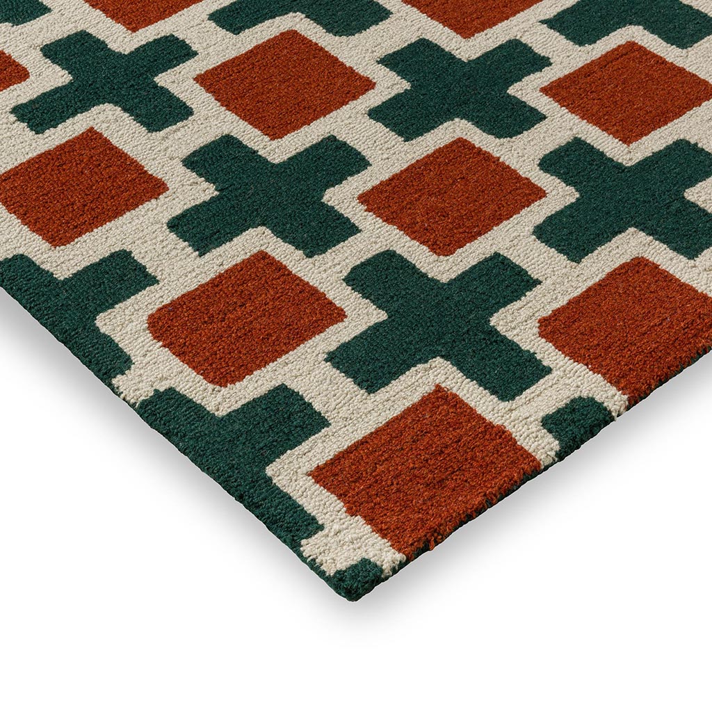 Scion Hatch Rust 124903 Rug - Love-Rugs