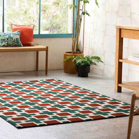 Scion Hatch Rust 124903 Rug - Love-Rugs alternate image