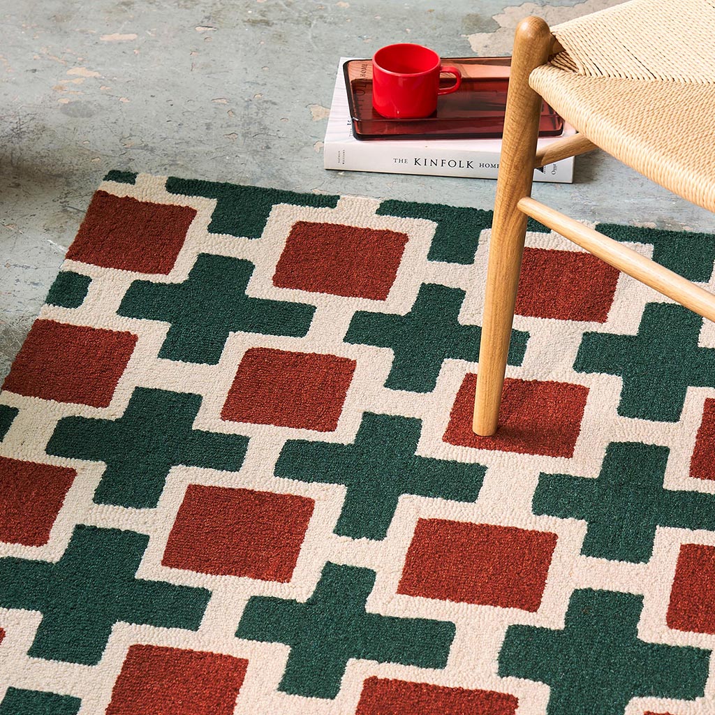 Scion Hatch Rust 124903 Rug - Love-Rugs