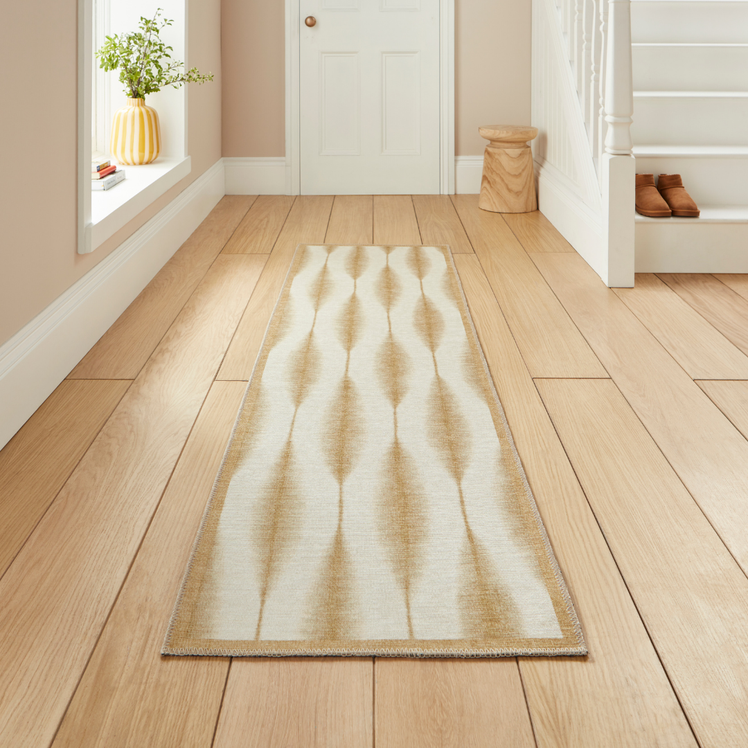 Scion Kasuri Honey Washable Runner Rug - Love-Rugs