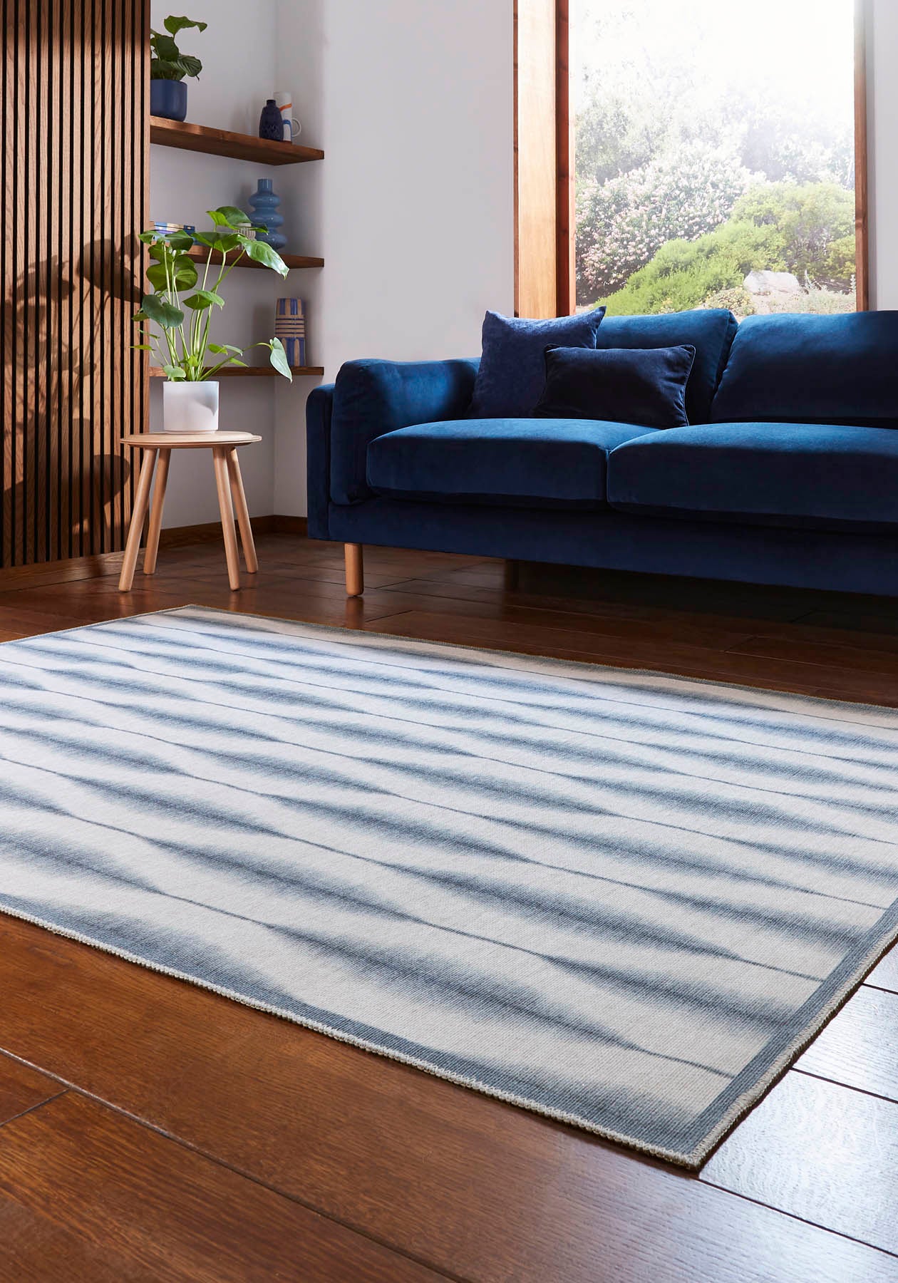 Scion Kasuri Midnight Washable Rug - Love-Rugs