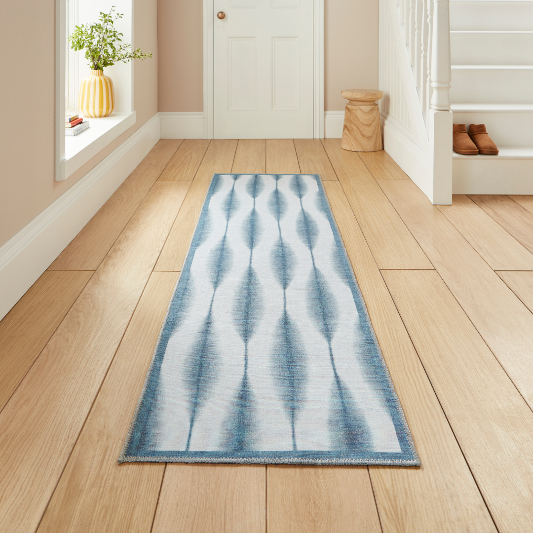 Scion Kasuri Midnight Washable Runner Rug - Love-Rugs