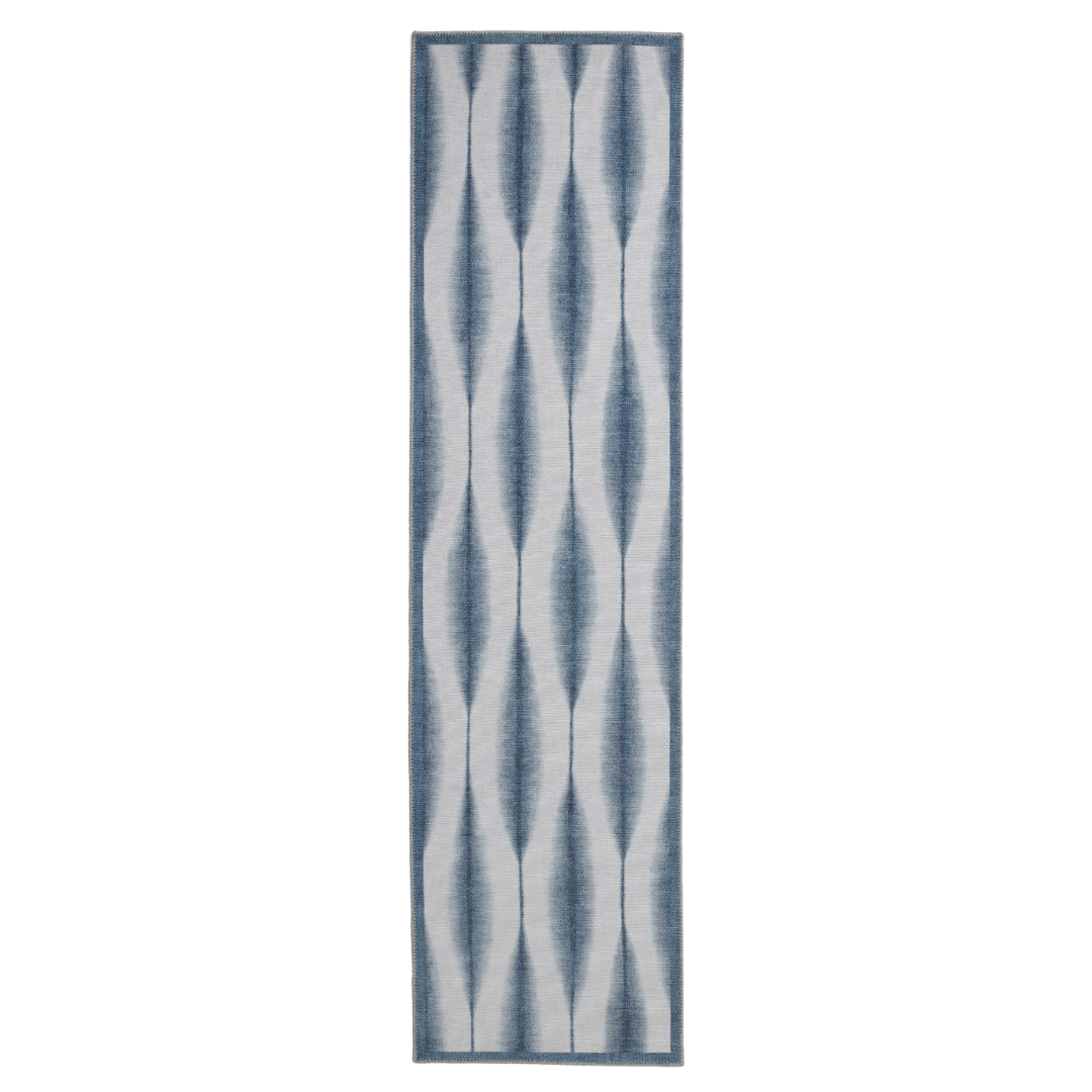 Scion Kasuri Midnight Washable Runner Rug